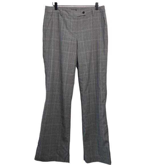 J. Crew Factory Plaid Trouser Pants Grey Baby Blue and black Favorite Fit - Picture 1 of 12